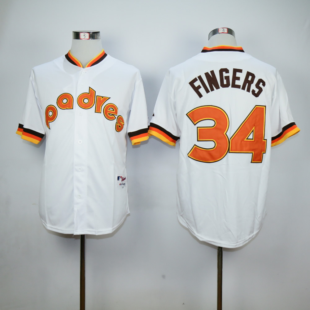 Men San Diego Padres #34 Cashner White Throwback 1984 MLB Jerseys